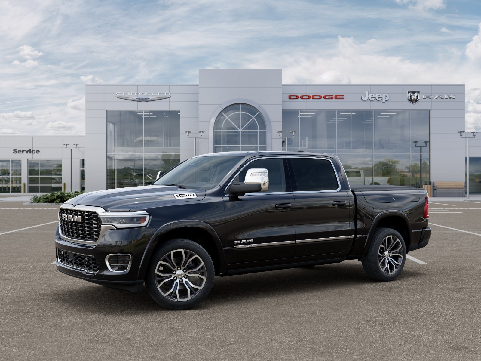 New 2026 Diamond Black Crystal Pearl-Coat Exterior Paint RAM Tungsten image 40