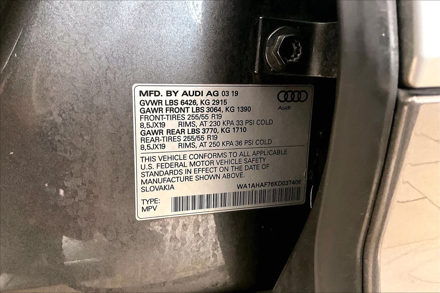 Used 2019 Samurai Gray Metallic Audi Premium image 31