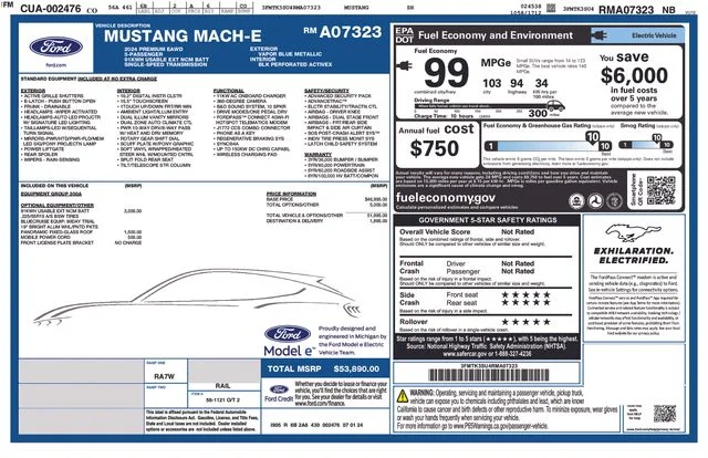 Used 2024 Blue Ford Premium image 41