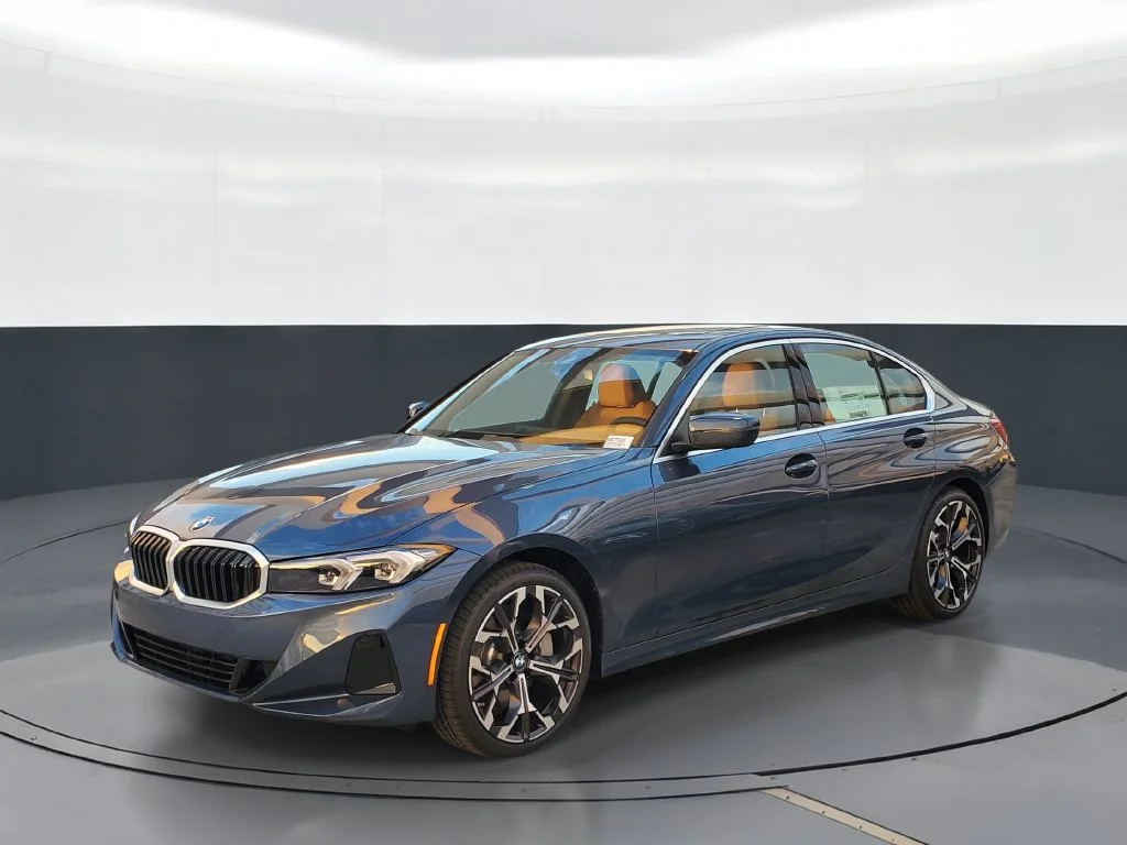 New 2026 Blue BMW 330i image 1