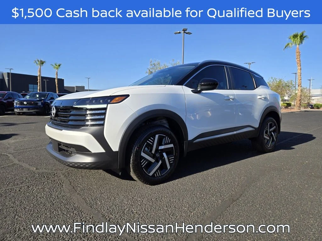 New 2026 Aspen White TriCoat / Super Black Two-tone Nissan SV image 2