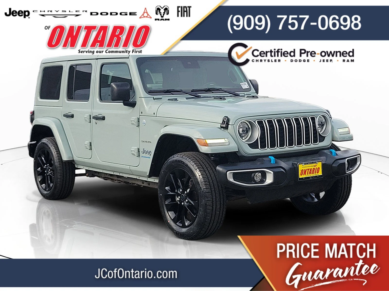 Certified Used 2024 Gray Jeep Sahara 4xe image 1