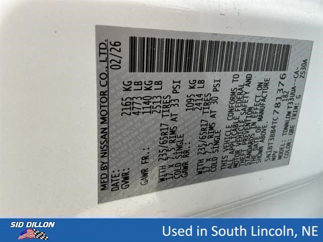 Used 2026 Everest White Pearl Tricoat Nissan Rock Creek image 14
