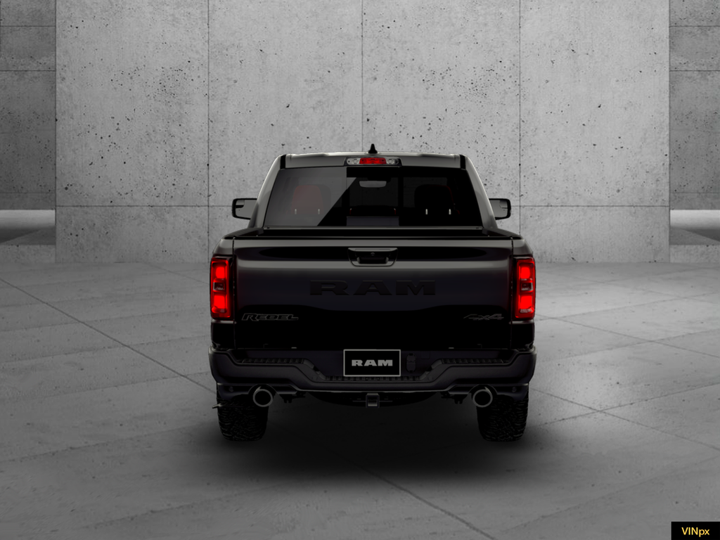New 2026 Diamond Black Crystal Pearl-Coat Exterior Paint RAM Rebel image 4