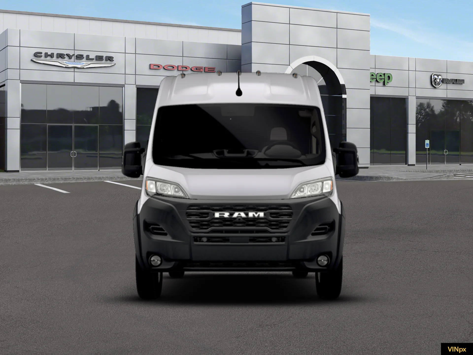 New 2026 Bright White Clear-Coat Exterior Paint Ram Tradesman image 24