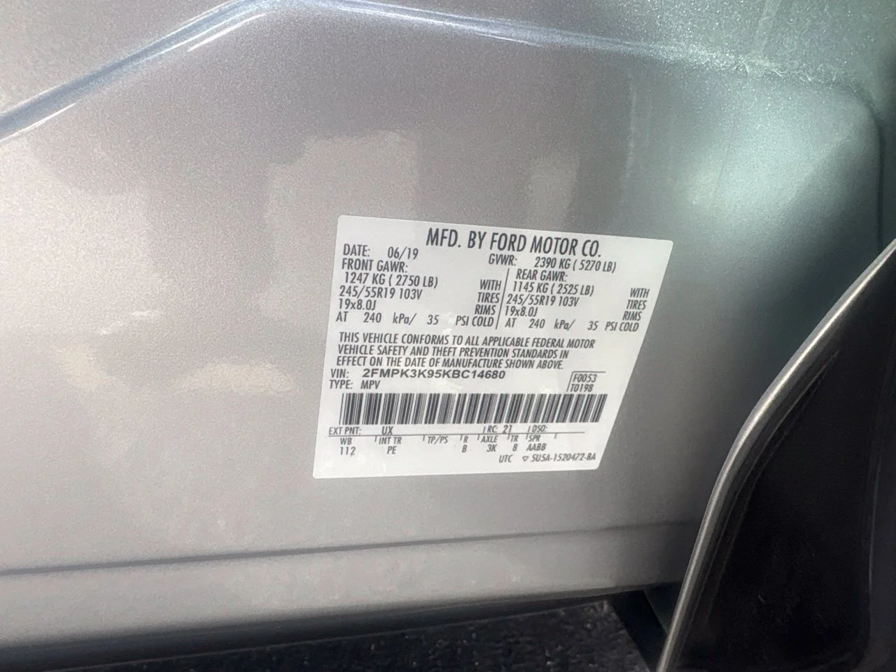 Used 2019 Ingot Silver Ford Titanium image 12