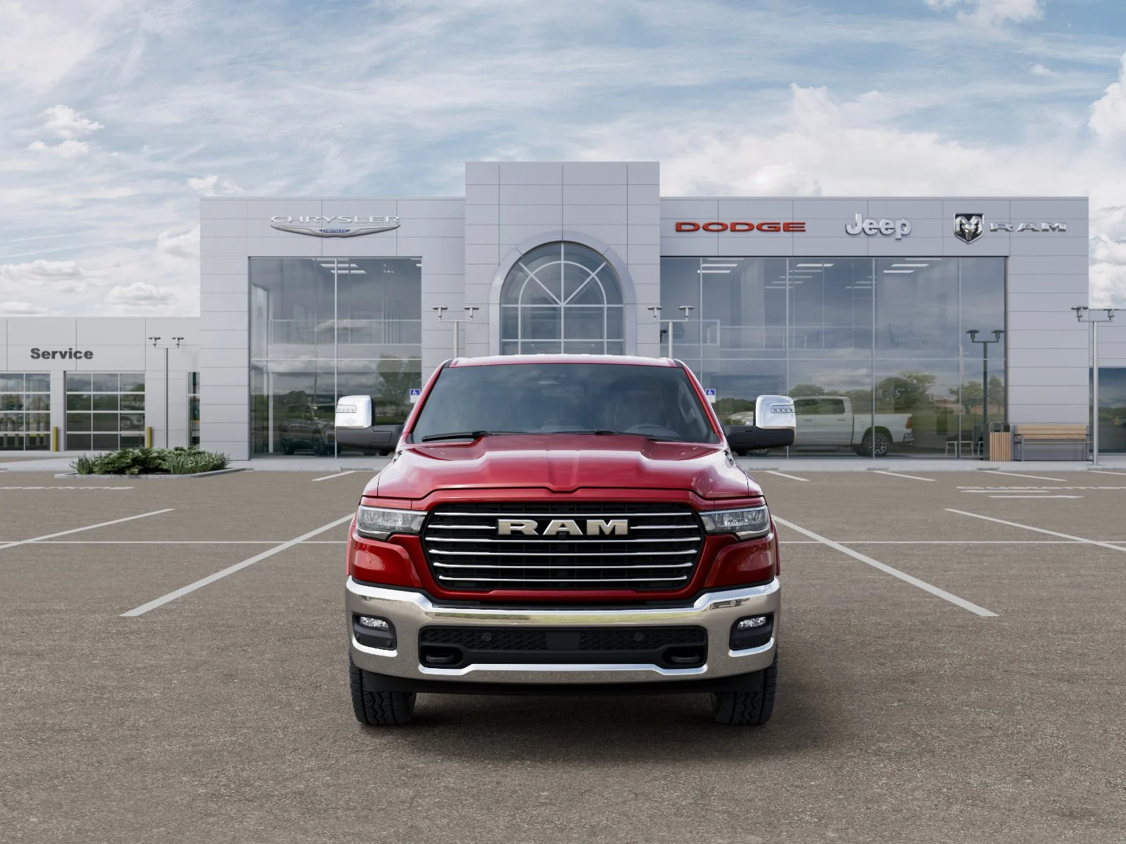New 2027 Molten Red Pearl-Coat Exterior Paint RAM Laramie image 40