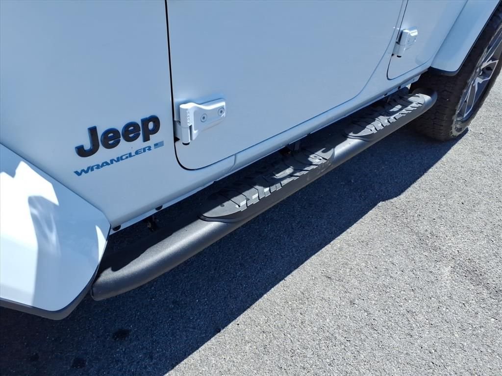 Used 2024 Bright White Clearcoat Jeep Sport S 4xe image 11