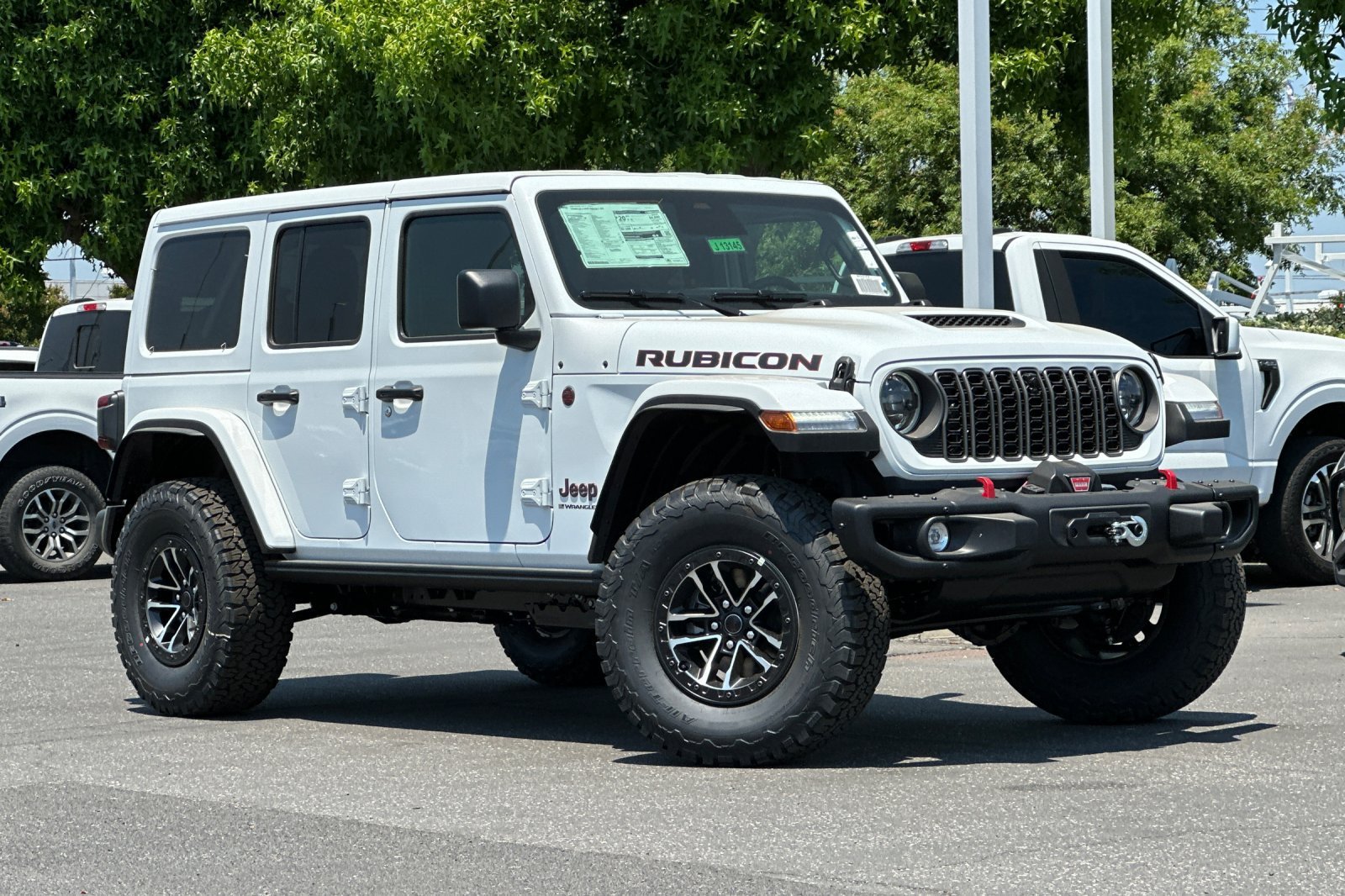 New 2026 Bright White Clearcoat Jeep Rubicon X image 2