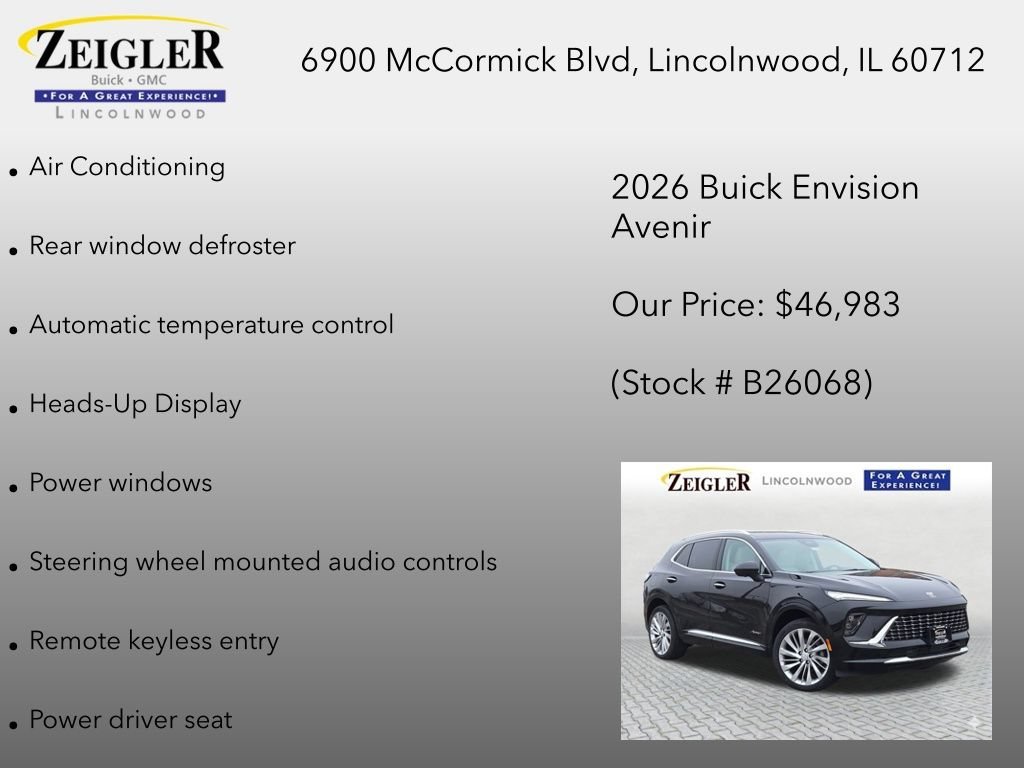 New 2026 Ebony Twilight Metallic Buick Avenir image 12