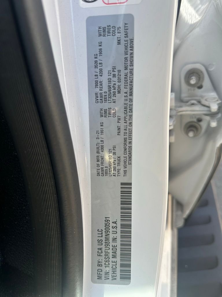 Used 2021 White Ram TRX image 18