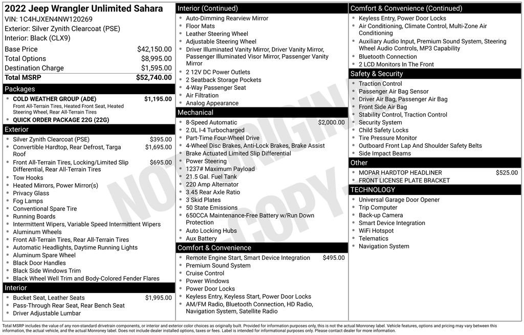 Used 2022 Silver Jeep Unlimited Sahara image 2