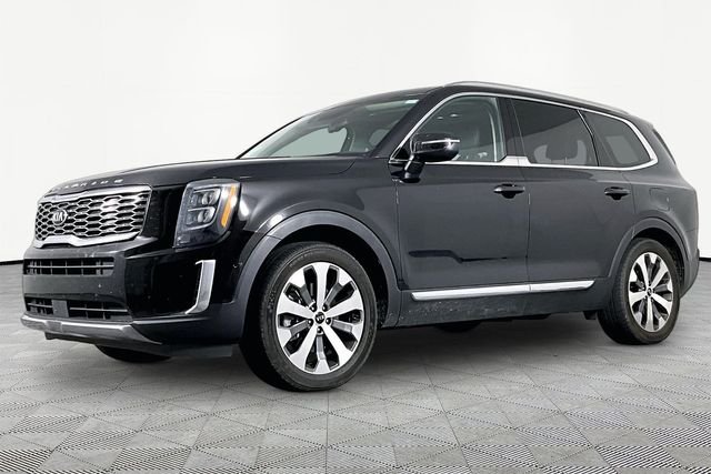 Used 2021 Black Kia EX image 1