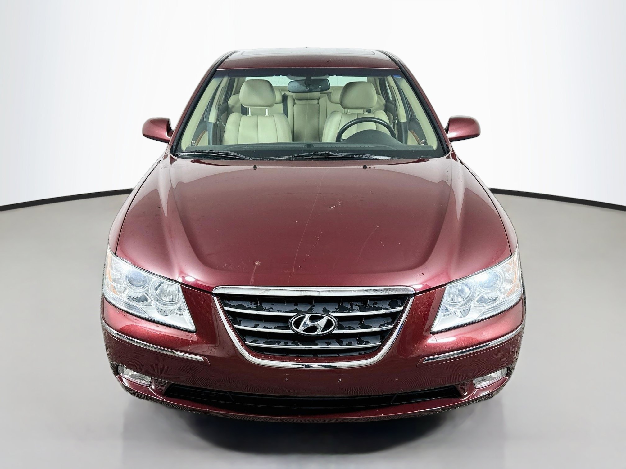 Used 2009 Dark Cherry Red Hyundai Limited image 2