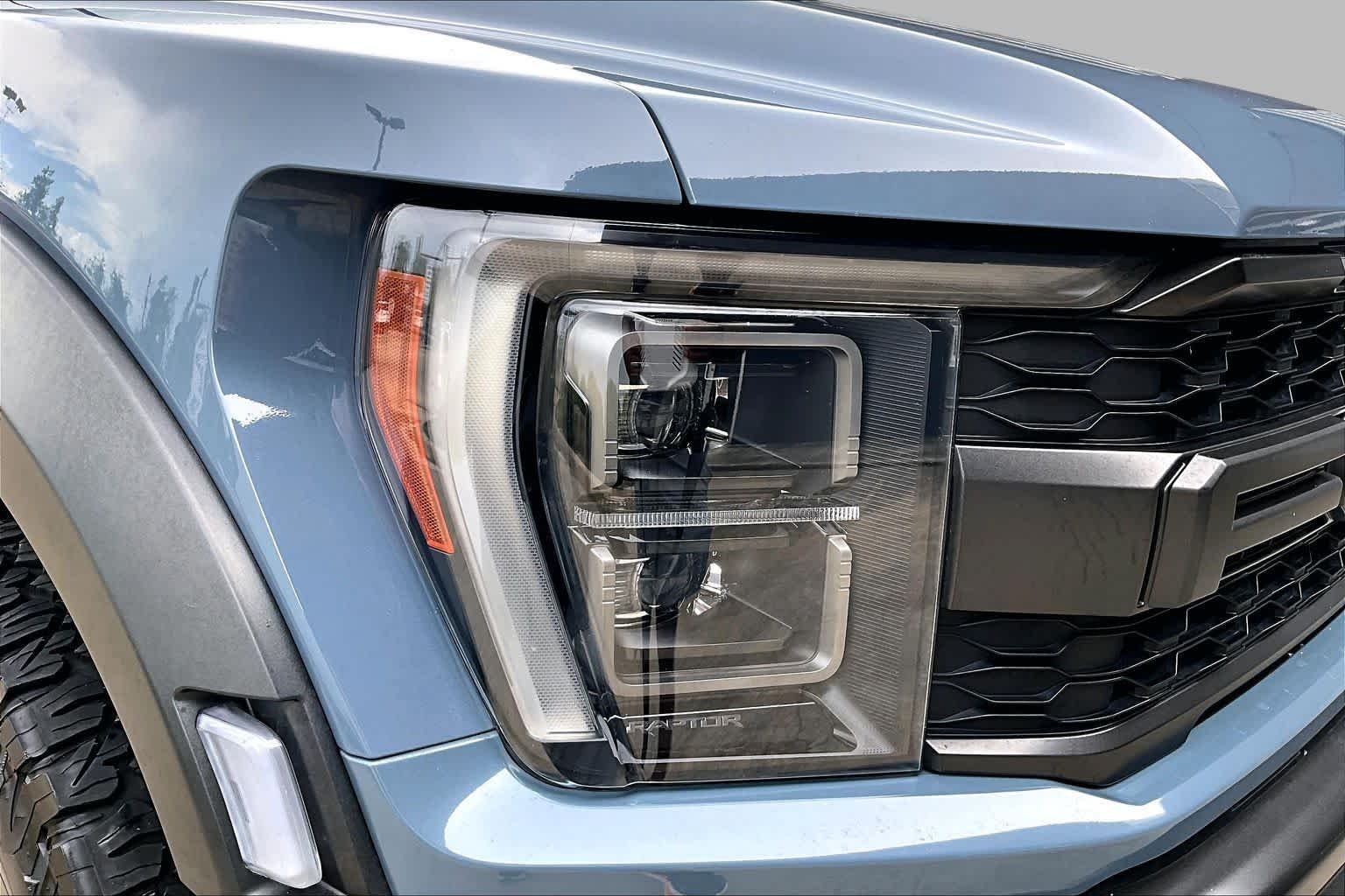 Used 2023 Azure Gray Metallic Tri-Coat Ford Raptor image 28
