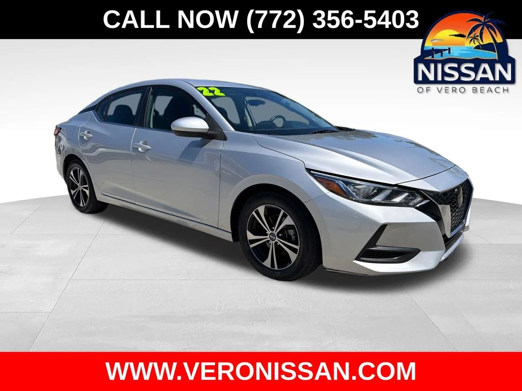 Used 2022 Silver Nissan SV image 1