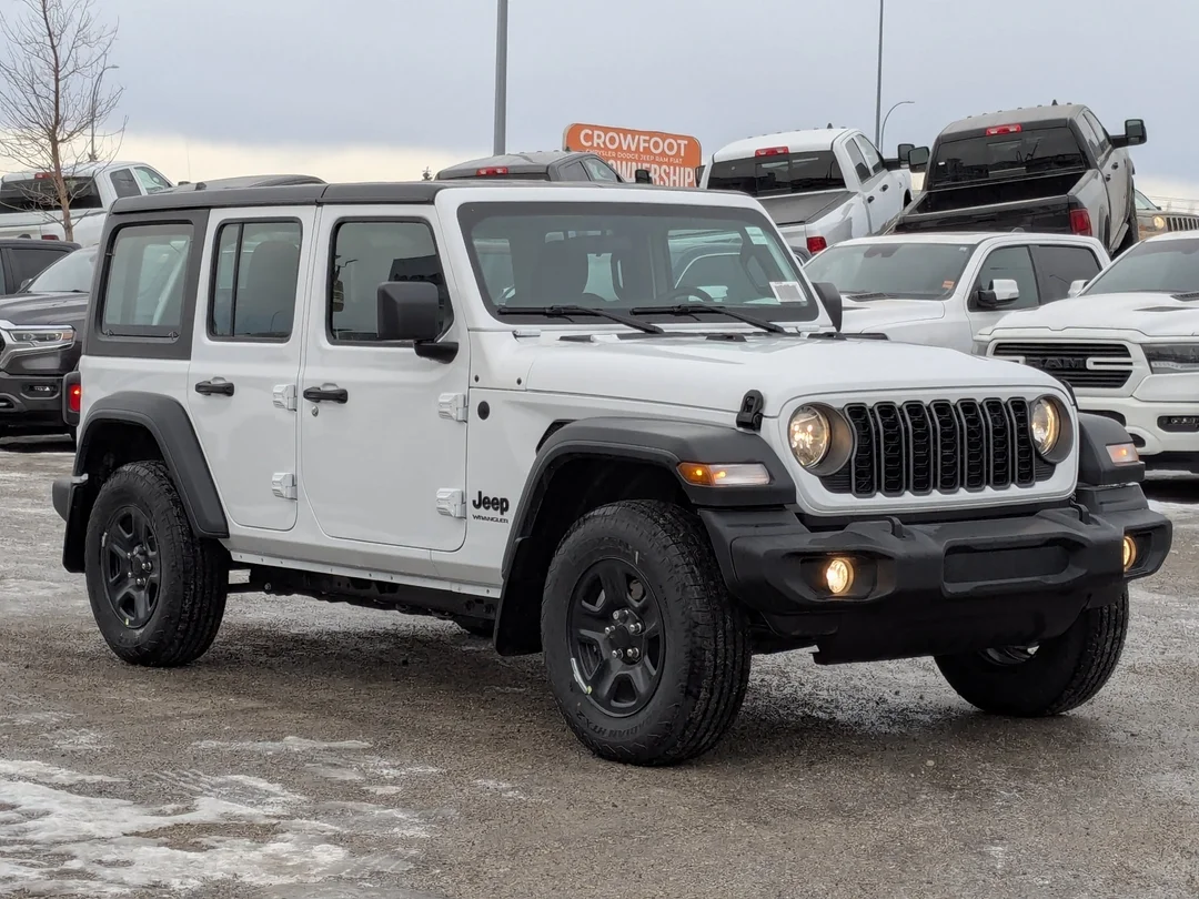 New 2026 White Jeep Sport - - 4x4 - 2.0L Turbo Engine - 12.3 Uconnect 5 Display - 3-Piece Hard Top & More! image 2