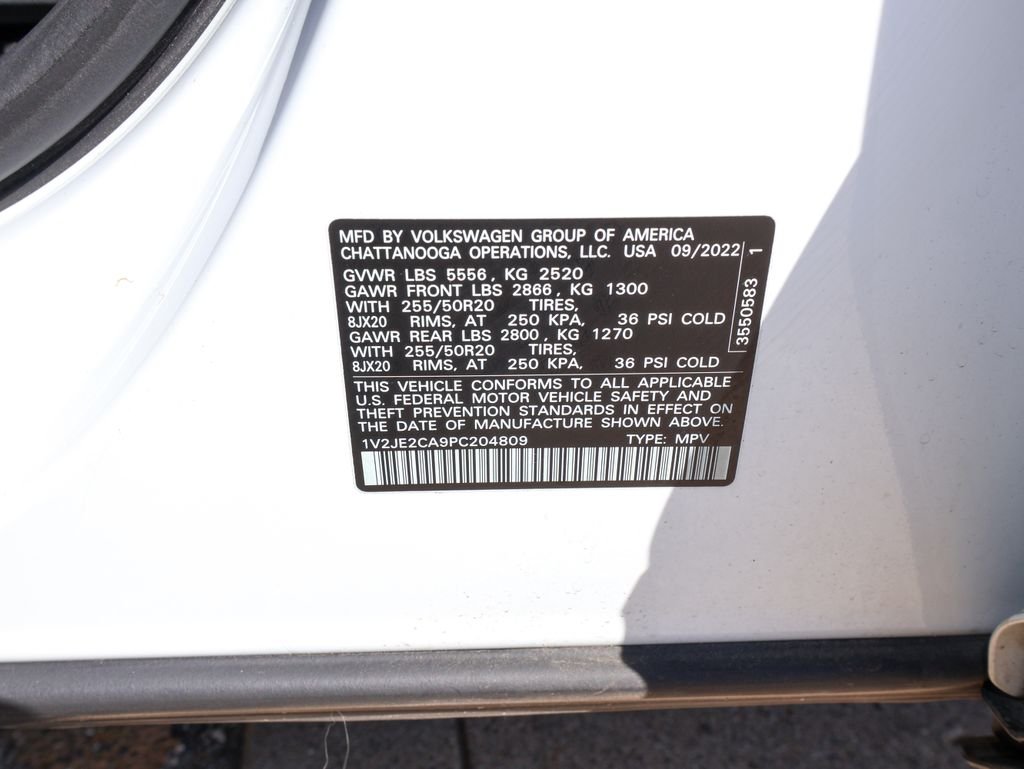 Certified Used 2023 White Volkswagen 3.6L V6 SE w/Technology image 30