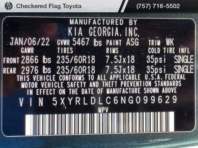 Used 2022 Aruba Green Kia S image 30