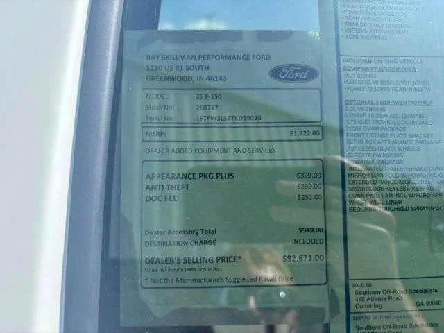 New 2026 Oxford White Ford XLT image 2