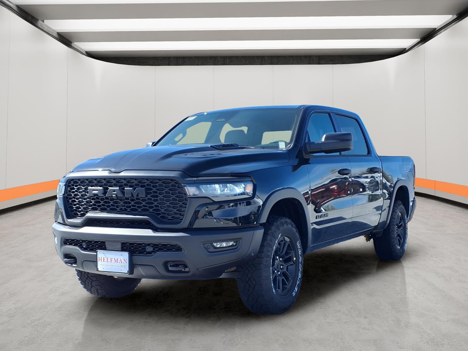 New 2026 Diamond Black Crystal Pearl-Coat Exterior Paint RAM Rebel image 3