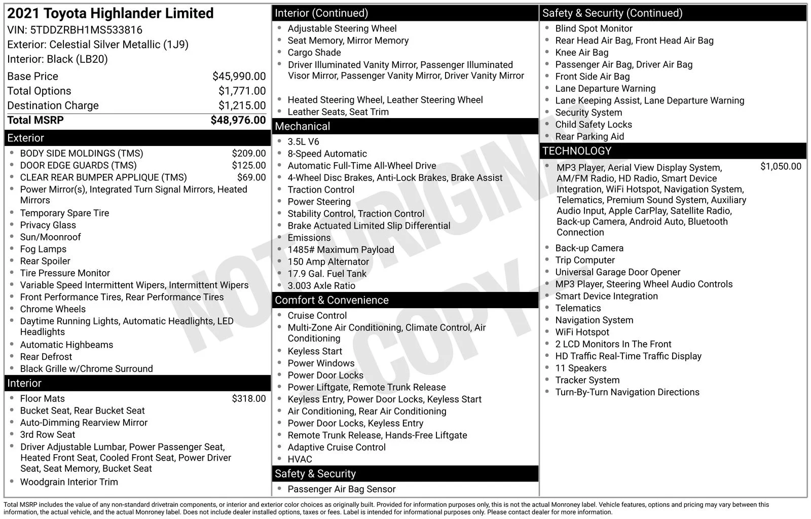 Used 2021 Silver Toyota Limited image 10