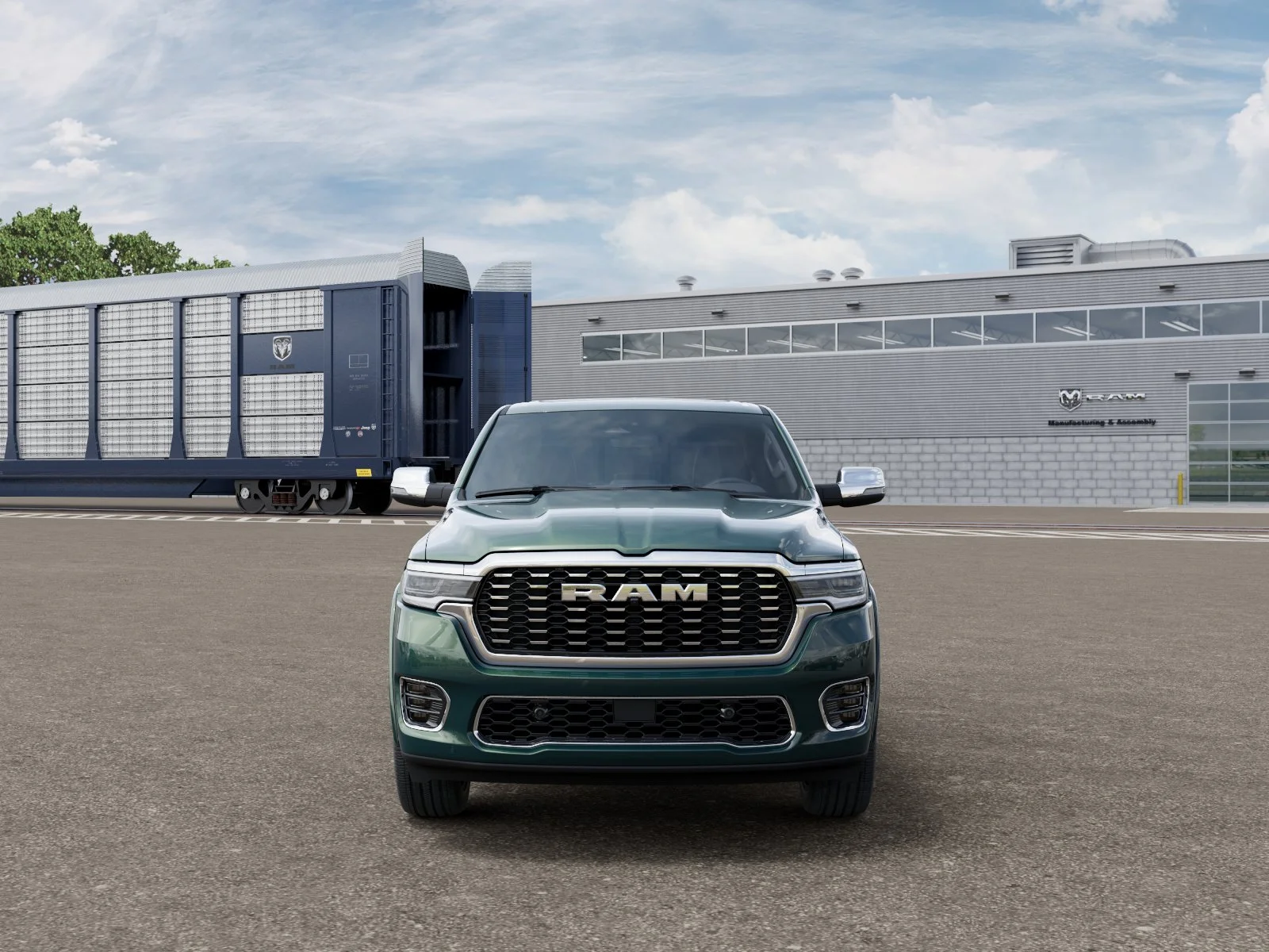 New 2027 Serrano-Green Metallic Exterior Paint RAM Tungsten image 6