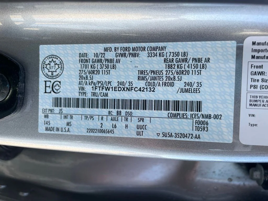 Used 2022 Silver Ford XLT image 42