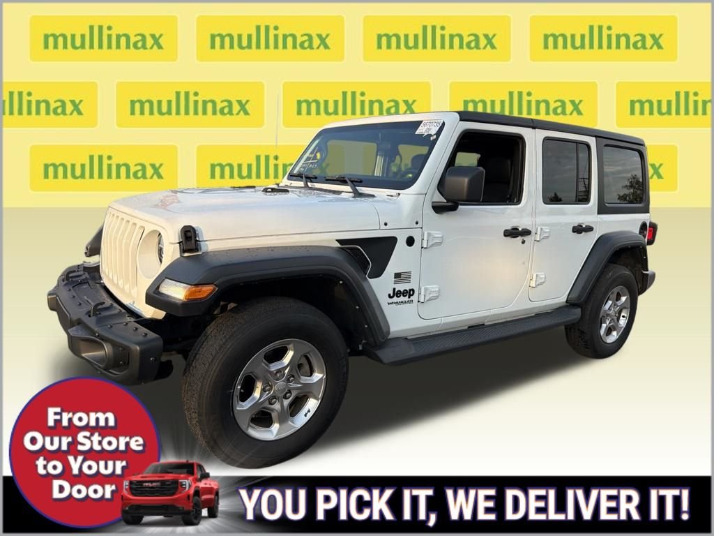 Used 2021 White Jeep Unlimited Sport image 2
