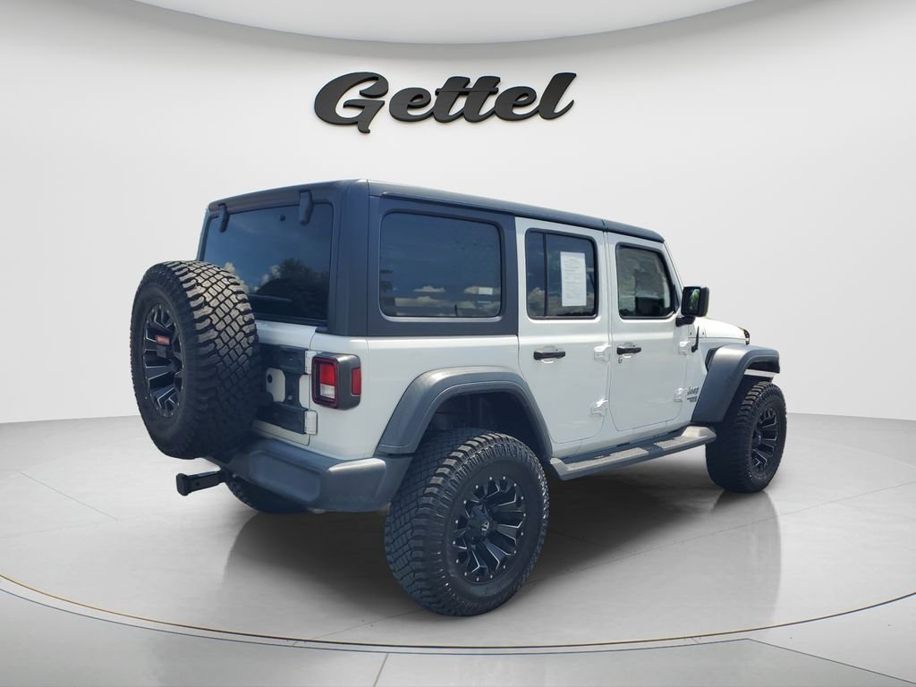 Used 2020 White Jeep Unlimited Sport S image 5