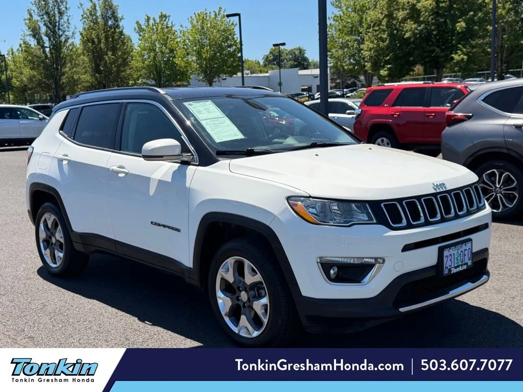 Used 2020 White Clearcoat Jeep Limited image 1