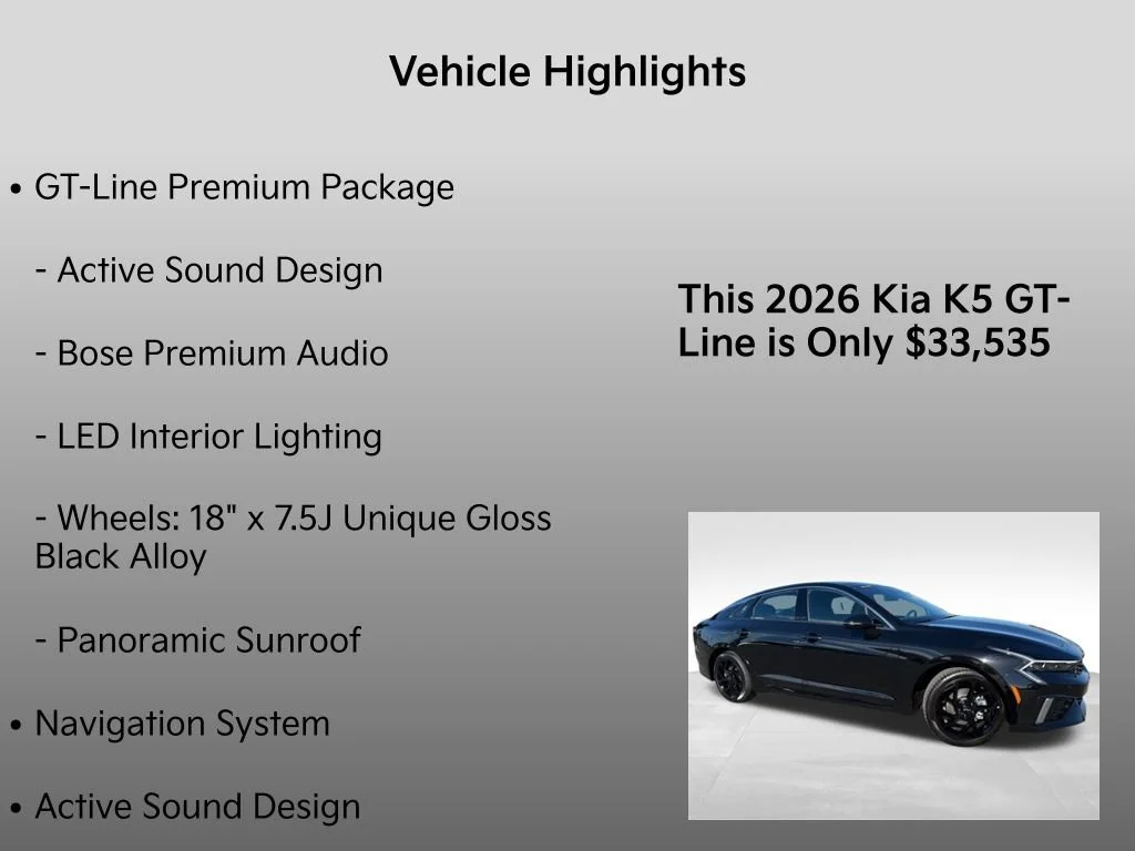New 2026 Aurora Black Pearl Kia GT-Line image 33