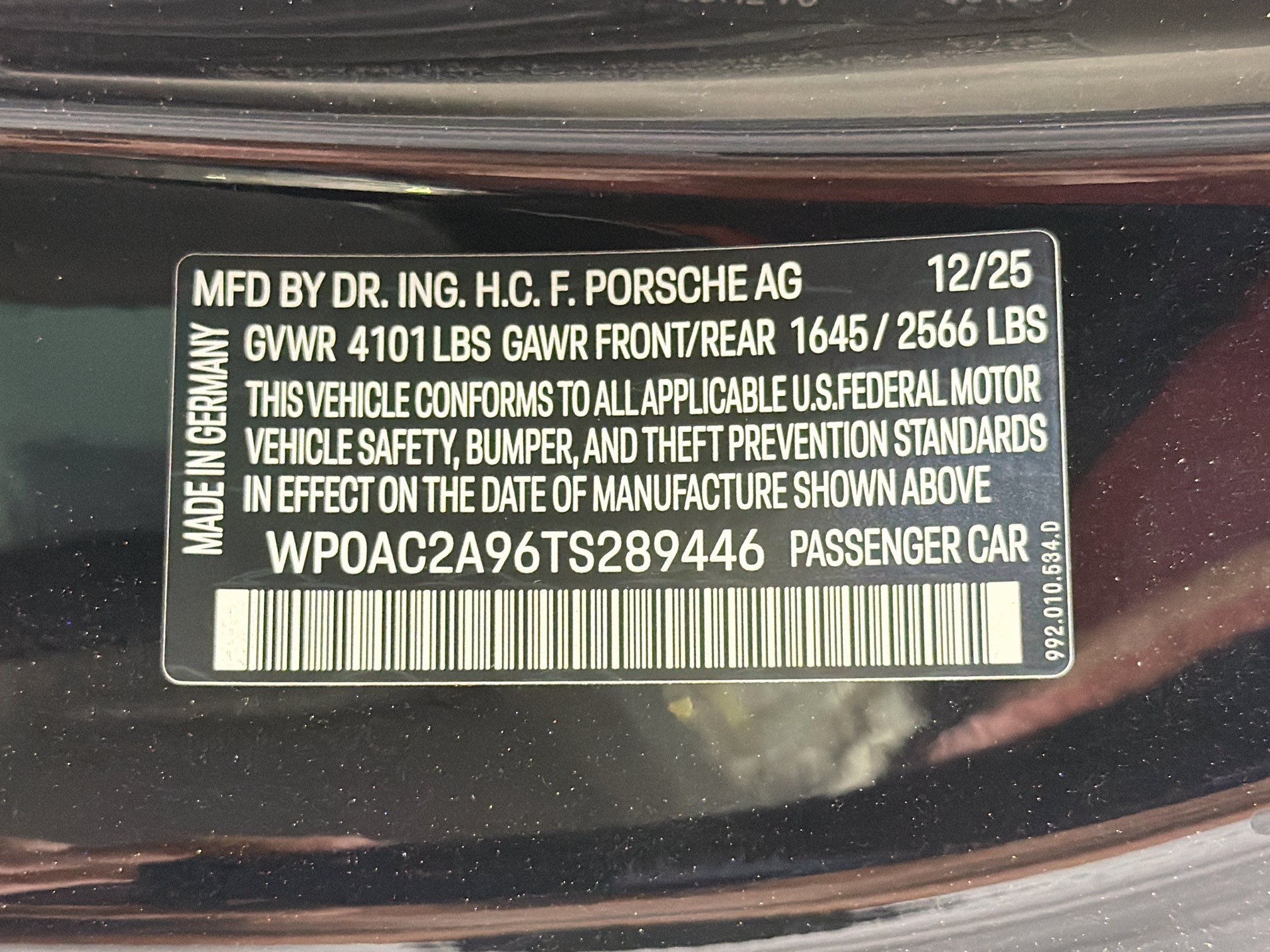 Certified Used 2026 Jet Black Metallic Porsche GT3 image 39