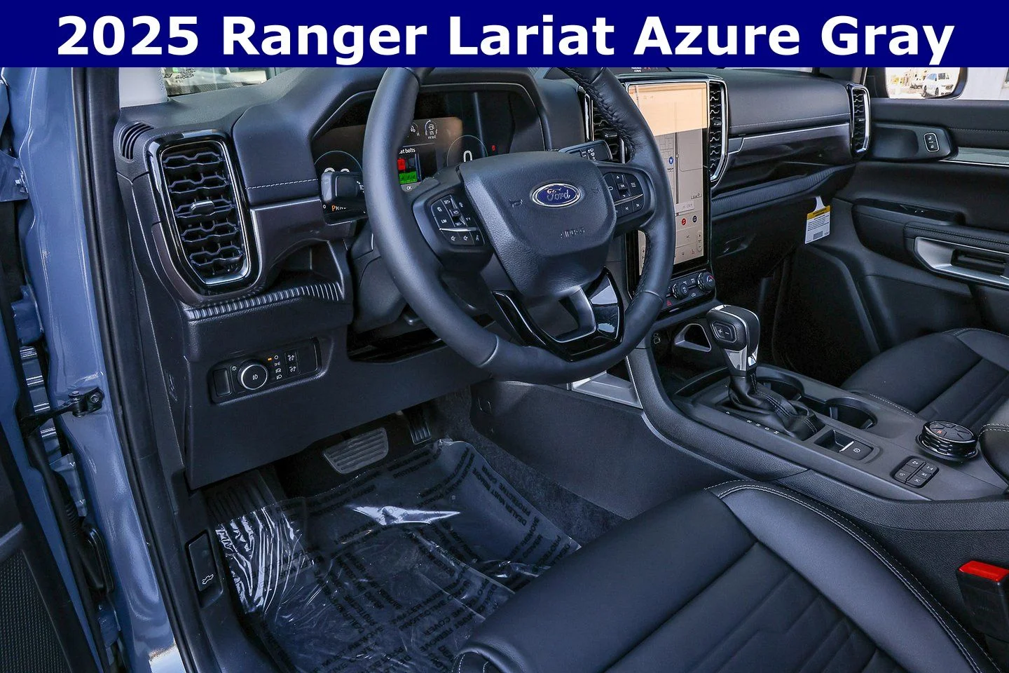 New 2025 Azure Gray Metallic Tri-coat Ford LARIAT® image 13
