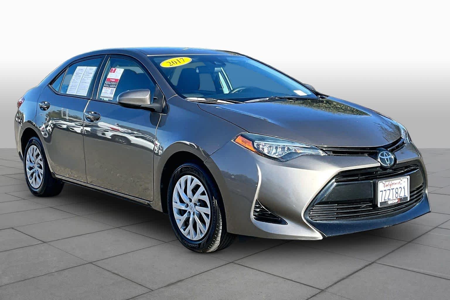 Used 2017 Toyota Corolla LE with VIN 5YFBURHE7HP715148 for sale in Folsom, CA