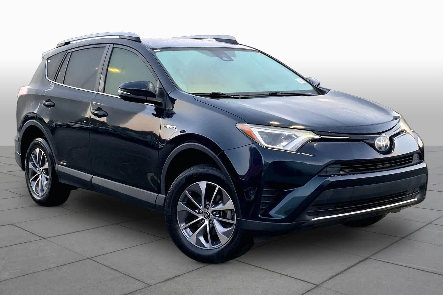 Used 2018 Galactic Aqua Mica Toyota Hybrid LE image 3