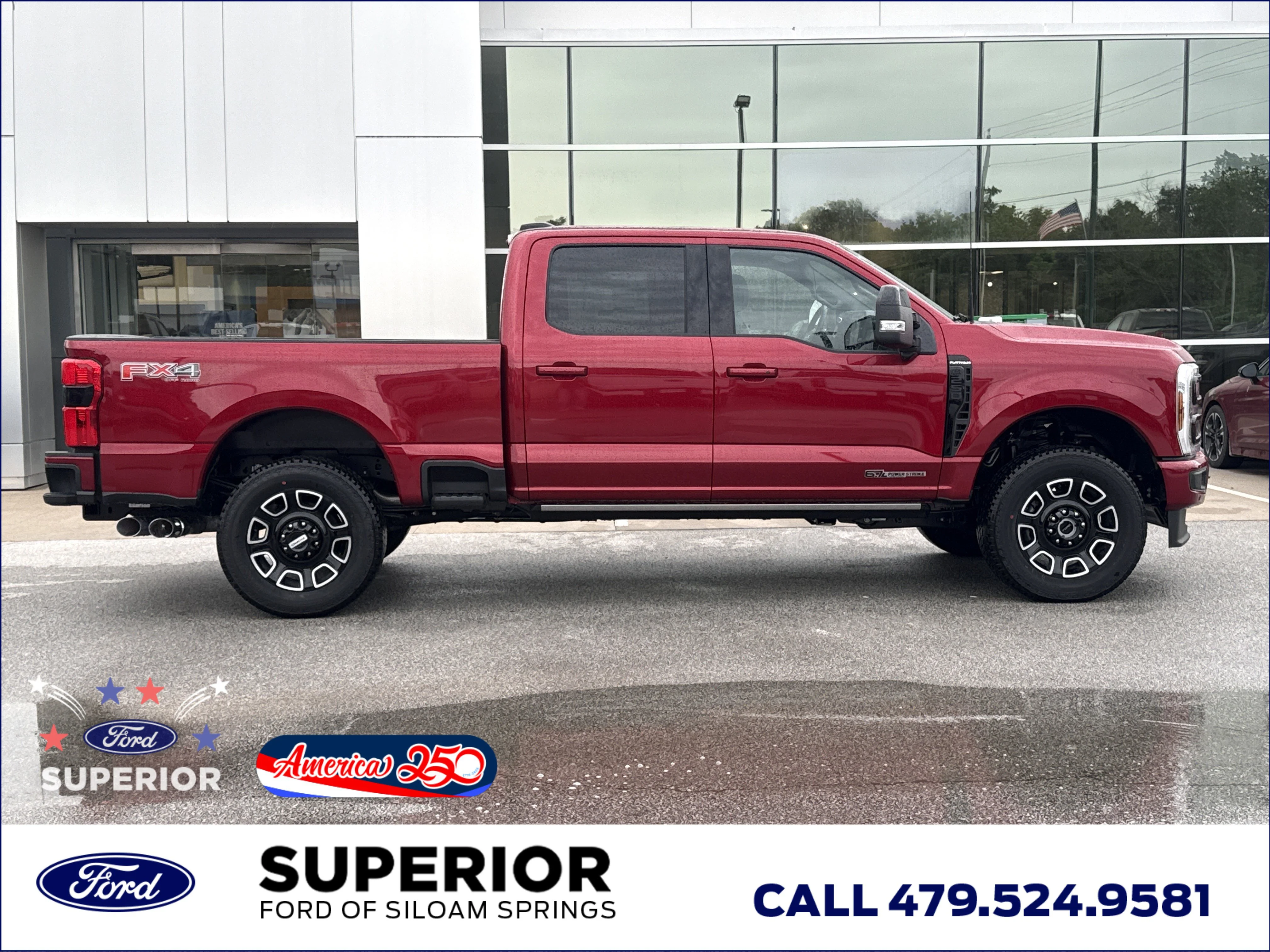 New 2026 Ruby Red Metallic Tinted Clearcoat Ford Platinum 4WD image 2
