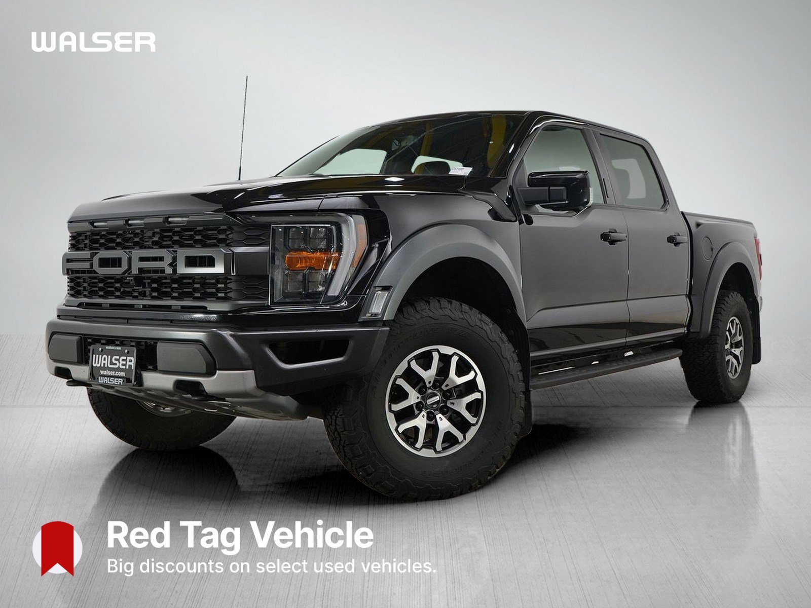 Used 2022 AGATE BLACK METALLIC Ford Raptor 4WD SuperCrew 5.5