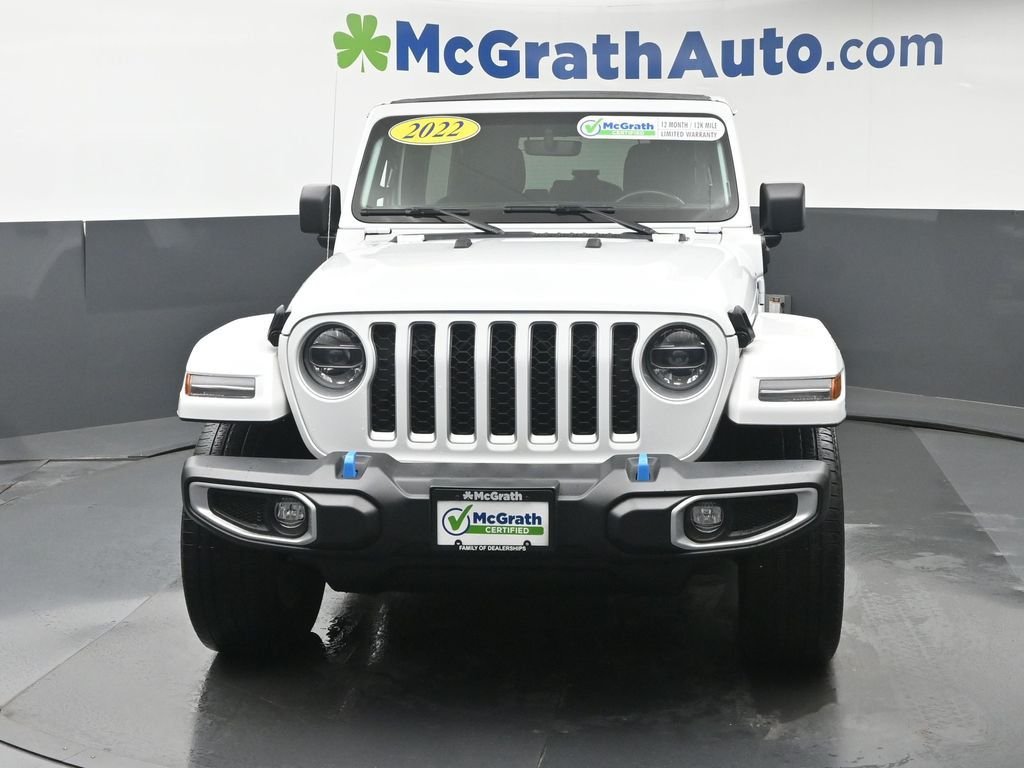 Used 2022 White Jeep Unlimited Sahara 4xe image 7