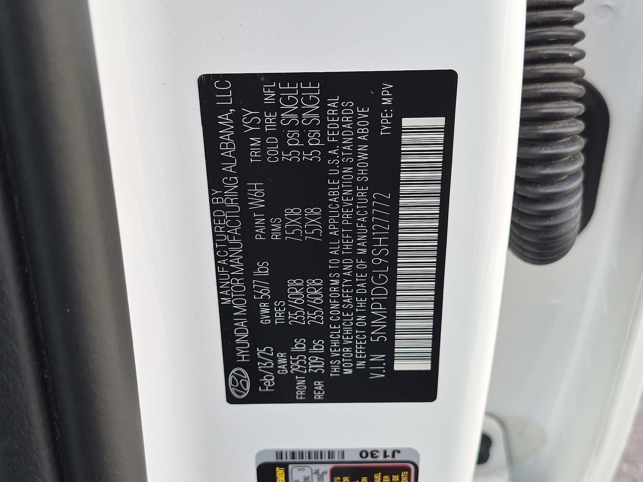Used 2025 Serenity White Hyundai SE image 34