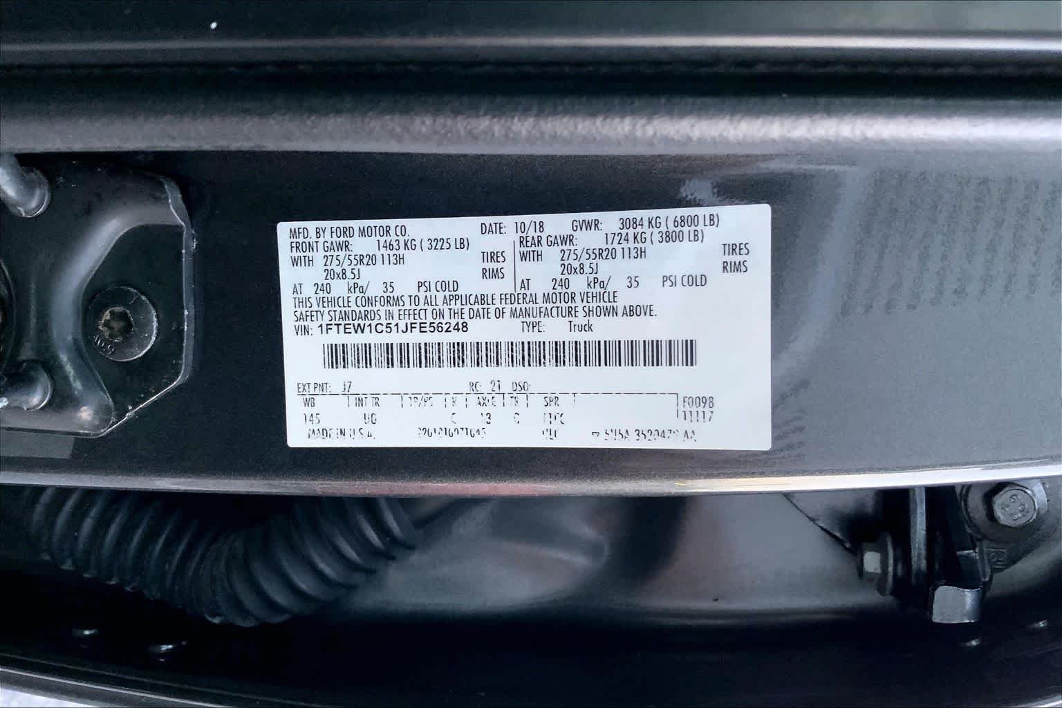 Used 2018 Magnetic Metallic Ford XLT image 29