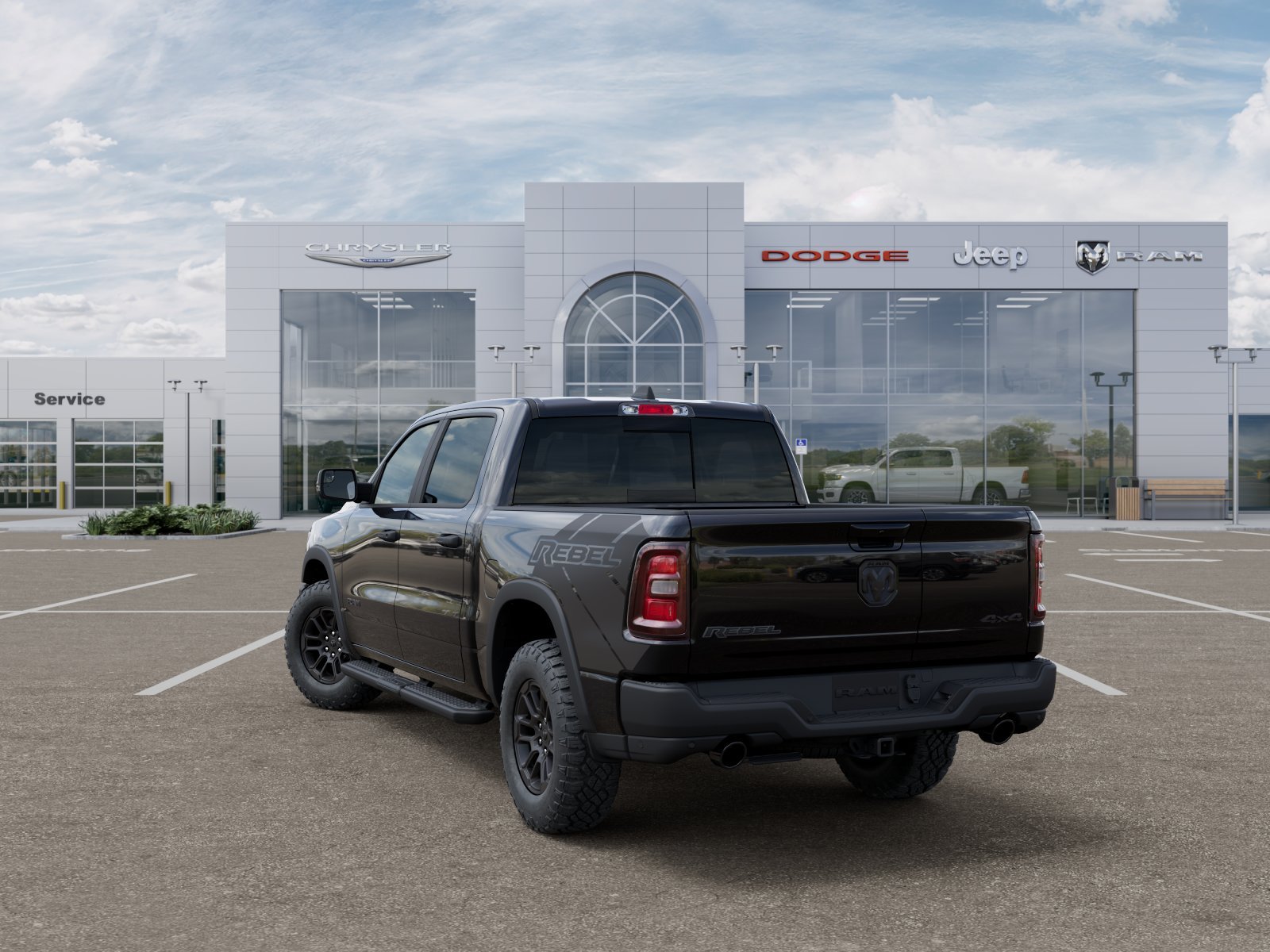 New 2026 Diamond Black Crystal Pearl-Coat Exterior Paint RAM REBEL image 84