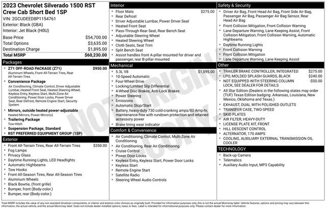 Used 2023 Black Chevrolet RST image 5