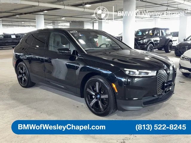 Certified 2024 BMW iX Base with VIN WB523CF03RCN71658 for sale in Wesley Chapel, FL