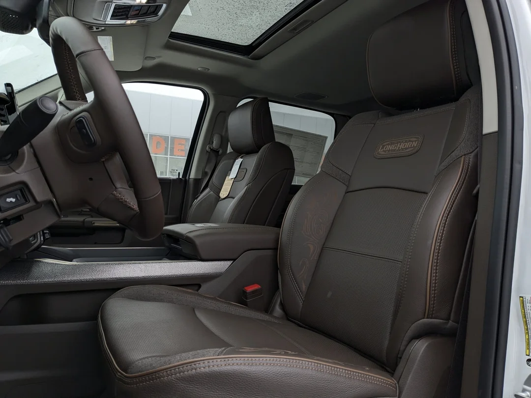 New 2026 White RAM Limited Longhorn - - Bison Brown Premium Leather - Longhorn Level 1 Equip - 5th W & Gn Prep & More! image 14