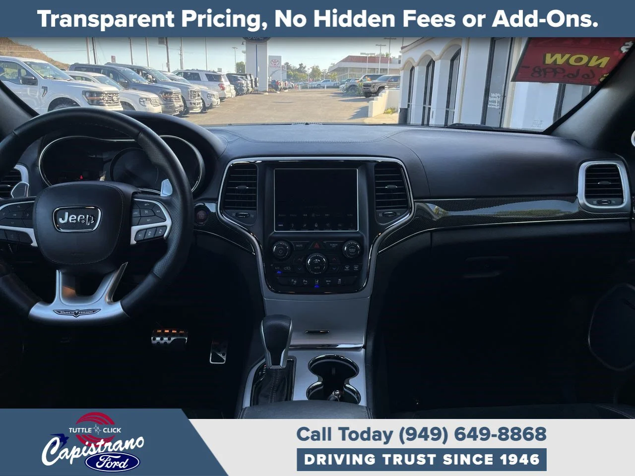 Used 2018 Bright White Clearcoat Jeep Trackhawk image 3