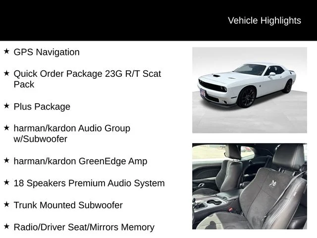 Used 2023 White Dodge R/T Scat Pack image 8