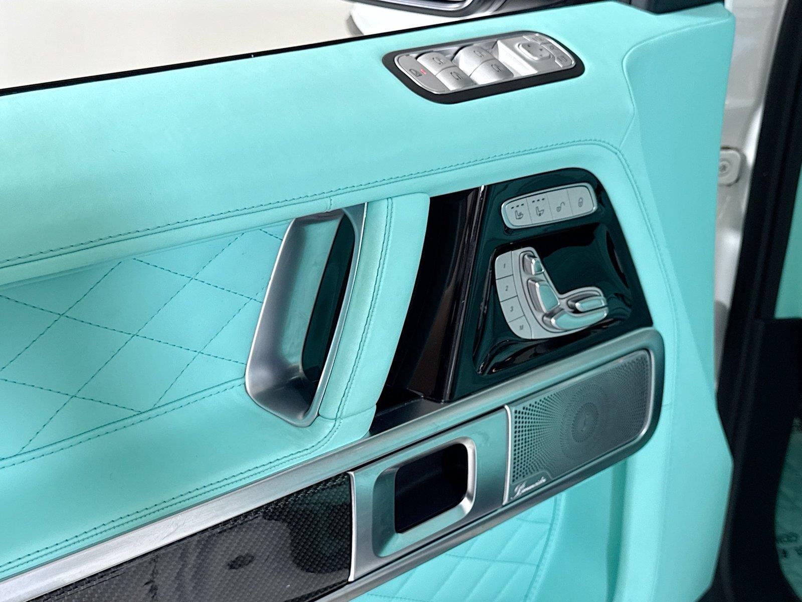 Used 2024 Polar White Mercedes-Benz AMG® G 63  Brabus Custom Widebody / Custom Tiffany Interior image 13
