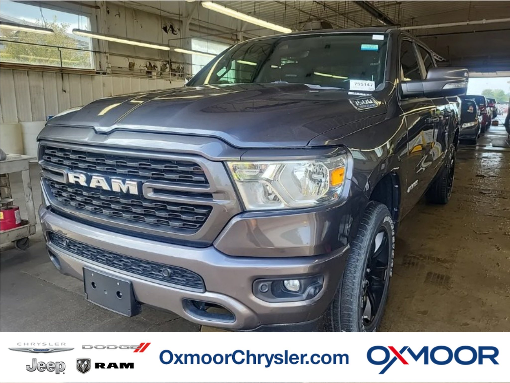 Used 2022 Granite Crystal Metallic Clearcoat Ram Big Horn image 1