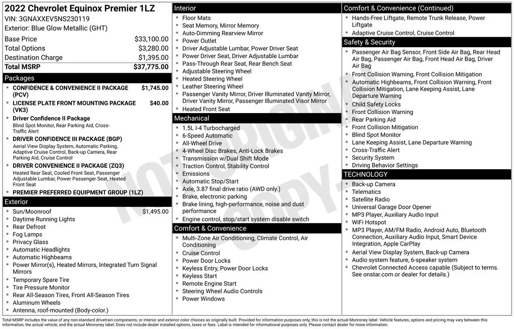 Used 2022 Blue Chevrolet Premier image 14